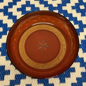 Crate&Barrel Decorative bowl in Red and Gold
